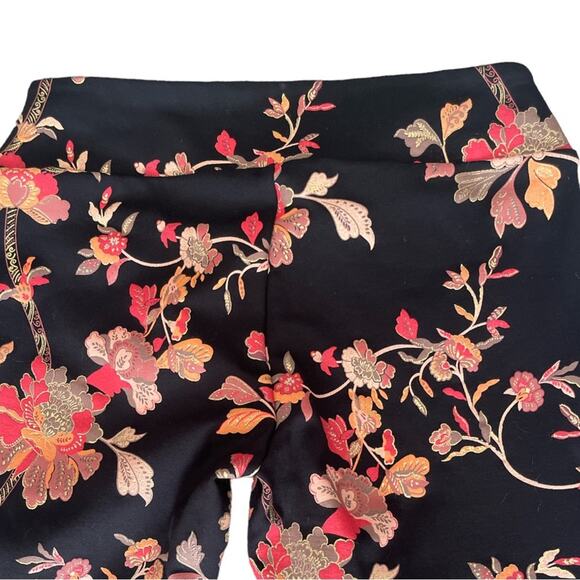 Soft Surroundings Black/Red Print Stretch Dress Pants S - Picture 5 of 9